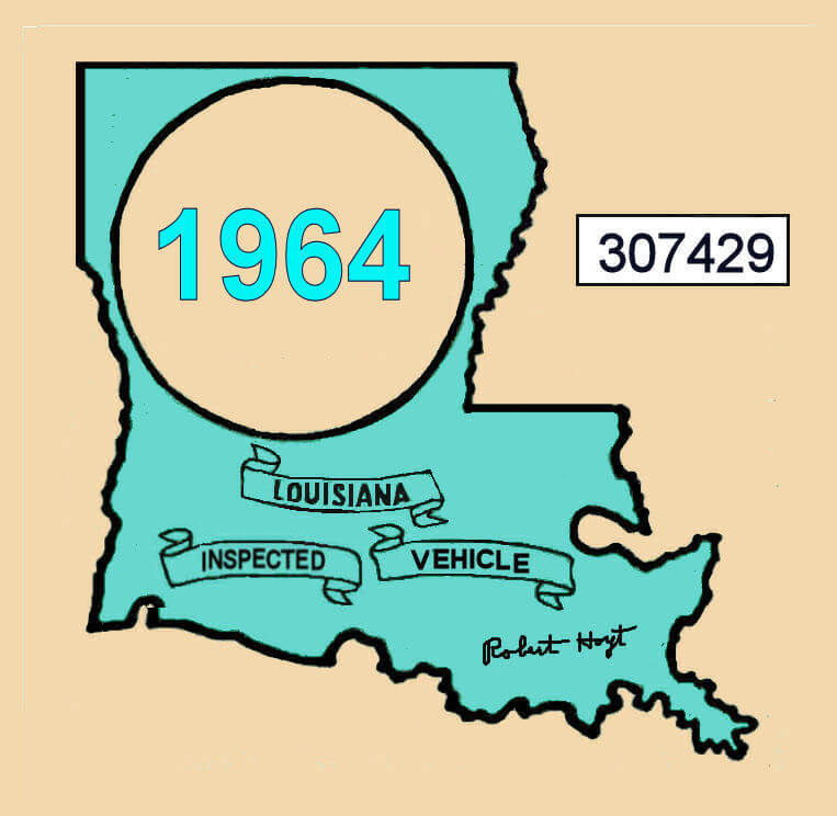 (image for) 1964 Louisiana inspection staicker